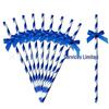 Disposable Paper Straw Bow for Children's Birthday Cupcake Decoration