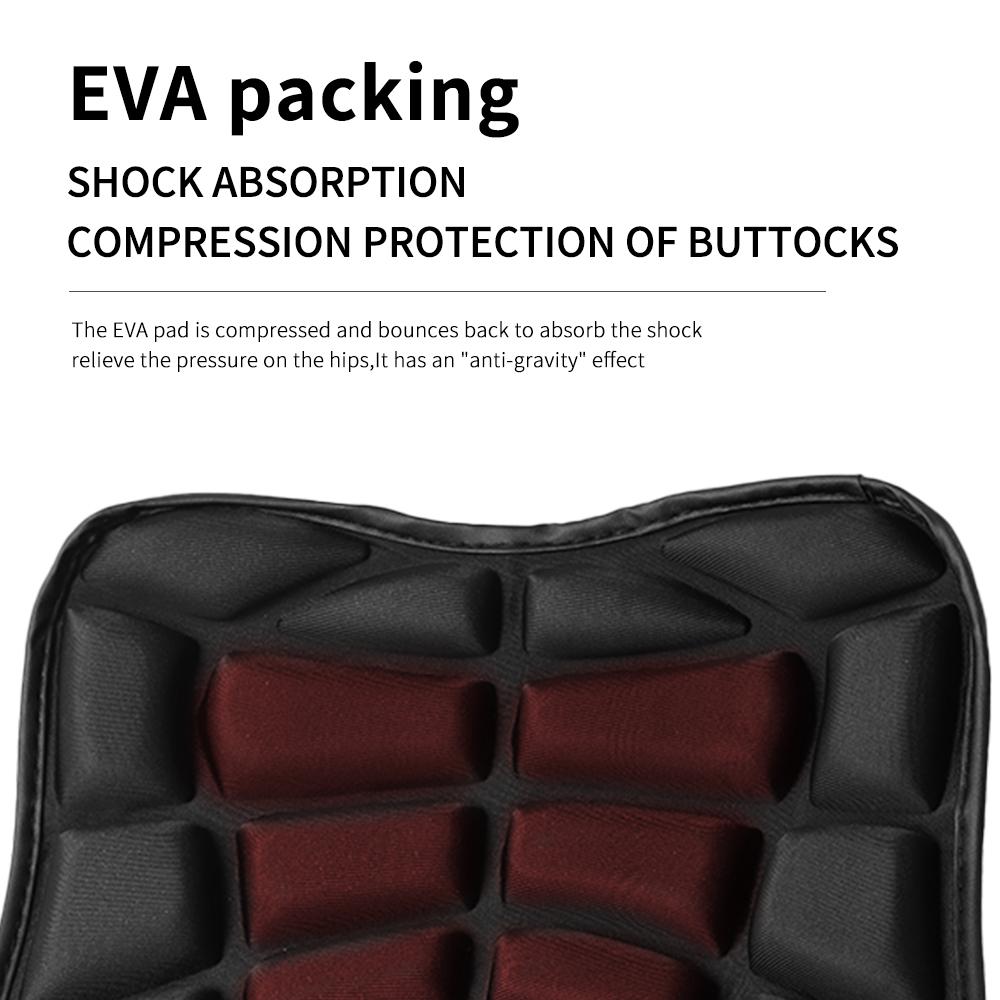 Motorcycle Seat Cushion 2 Pack Front+Rear Anti Slip Seat Cover Moto Pressure Relief Ride Seat Pad Motorbike Accessories