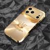 Fashionable Simple Crown phone case for funda iphone for iphone 17 pro max cover glass for iPhone 17 16 15 14 13 12pm Pro Plus