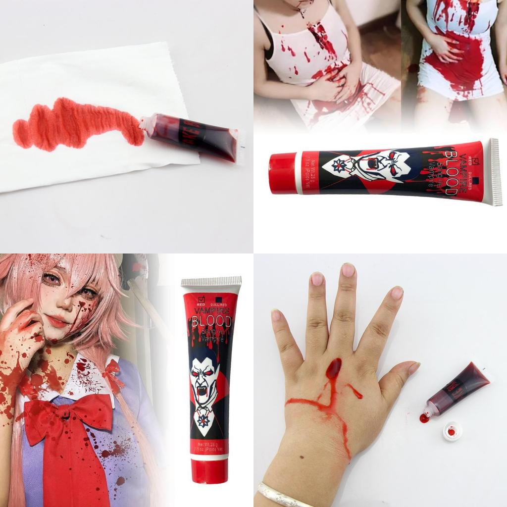 Realistic Vampire Blood Prop For Halloween Decorations Cosplay Fake Blood Plasma