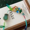 Owl Necklace Cartoon Animal Water Drop Dopamine Collarbone Chain Accessories Simple High Sense New Chinese Neck Chain Women
