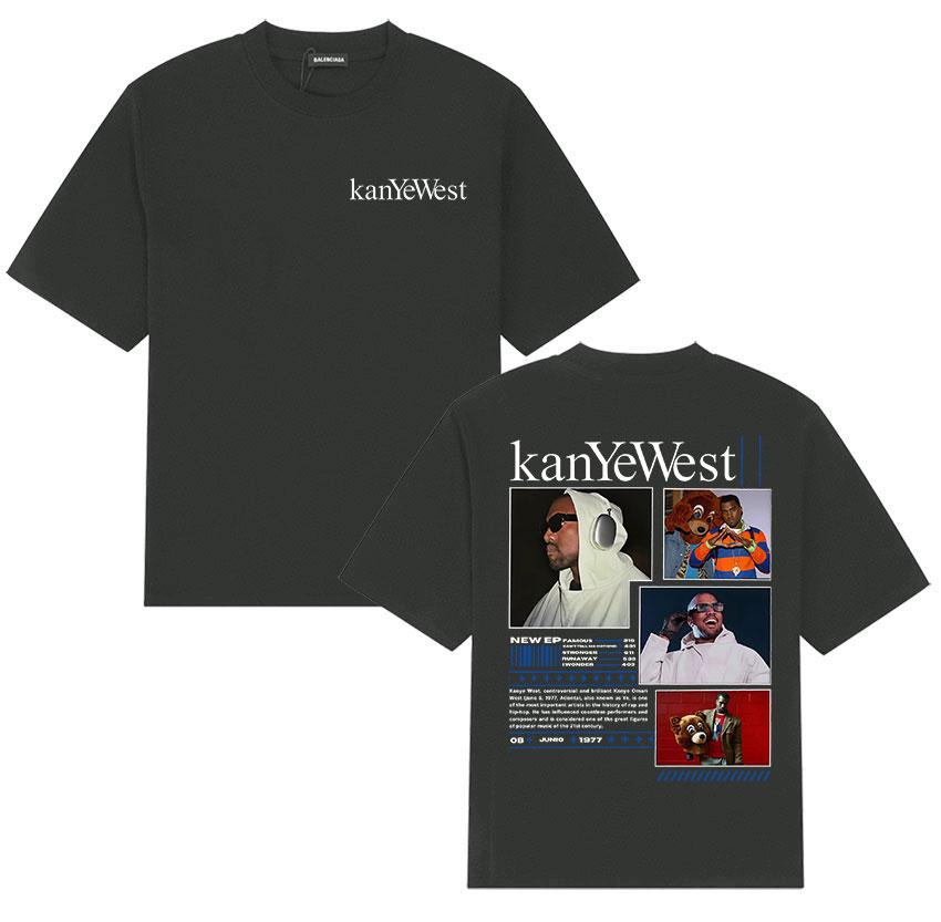 Rapper Kanye West Album 2025 Graphic T Shirts Mens Gothic Retro Fashion Short Sleeve TShirt Hip Hop Clothing Cotton Top Tshirt