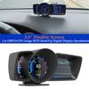 3.5”OBD2+GPS Dual-screen Digital Head Unit HUD Display for Car, with Speedometer, Turbo Timer, Tachometer and Alarm Functions