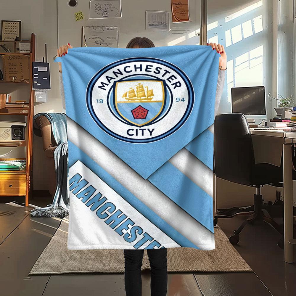 Fearless MCFC Crew Blanket, High quality Comfortable for All Seasons, Home Decor, Warmth and Comfort
