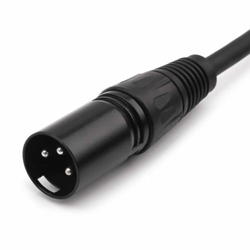 MOBOREST 3.5mm TRS to XLR Stereo Professional Male to Male Audio Cable, 3m for Recording Studio, Live Performance, School, Church, Public Speaking, Pa