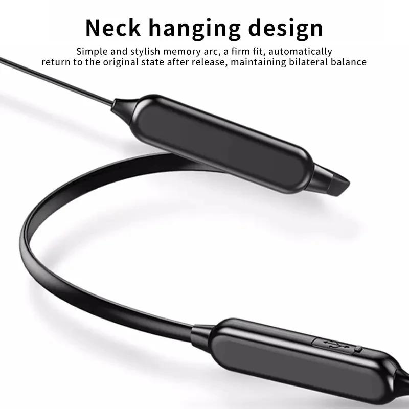 NeckHanging Wireless Bluetooth Headset Stereo Noise Reduction Sports Headset With Microphone Universal Compatibility Device