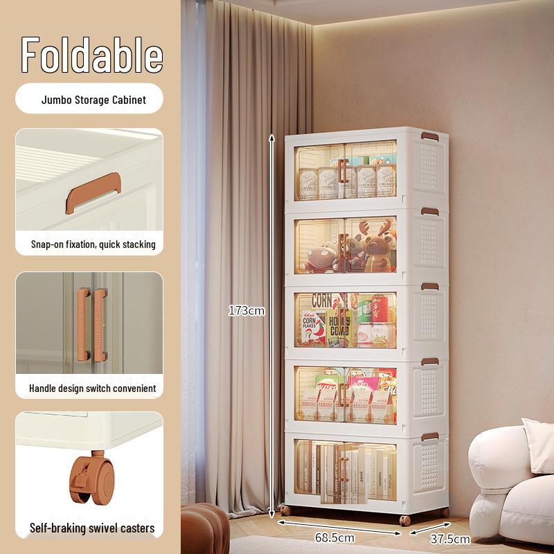 Multi-Layer Large Capacity Storage Cabinet for Clothes, Quilts, and Toys