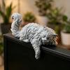 Cute Long Hair Sleeping Cat Figurine 3D Printed Mini Pet Computer Monitor Hanging Decor Desk Ornament For Home Office Decor Gift