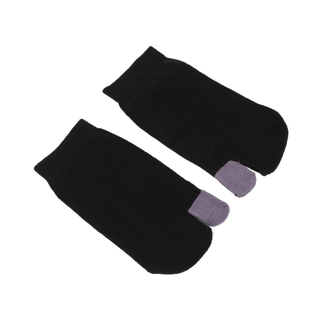 Fashionable Two Toe Socks Breathable Finger Socks Sweat Absorbing Pure Color Ankle Socks