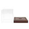 Baseball Protector Box with Stand for Collection Baseball Softball Display Boxes Square Clear Acrylic Cubes Display Case
