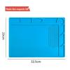 Magnetic Silicone Heat-Resistant Work Mat for Soldering and Welding