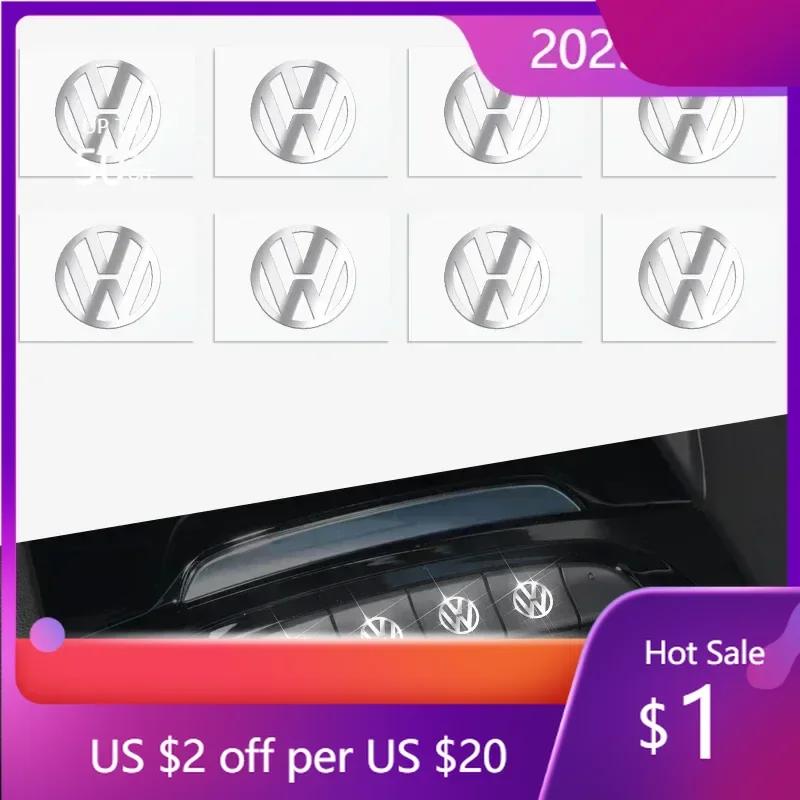 For VW Het 2025 Ny B6 For Volkswagen 2/5/10 stk Bil Logo Metall Klistremerker Dekorasjon Emblemer For Volkswagen GOLF 5 Tiguan Polo Golf 6
