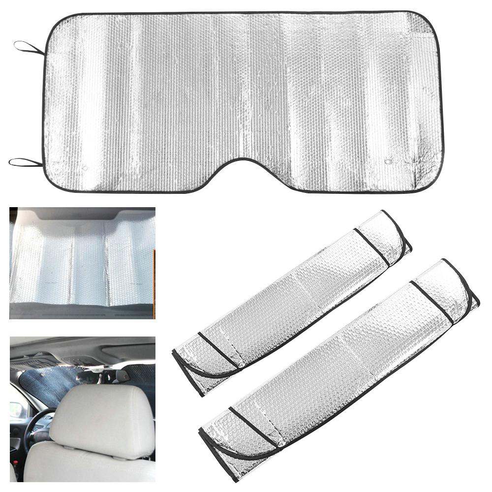 Wärmetrennung Mit 2 Saugnäpfen UV-Schutz Vorhang Windschutzscheibe Sonnenschutz Auto Sonnenschutz Abdeckung Windschutzscheiben-Visier