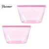 Kitchen Organization Bags with Label Area 2PCS Silicone Food Storage for Kitchen, Double Seal Closure Easy Clean Pantry Bags, Reusable Leakproof