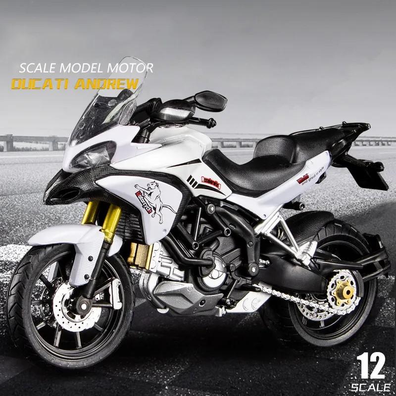 1/12 Ducati MTS Enduro Motorcycle Model Diecast Toy Vehicles Collection Autobike Shork-Absorber Off Road Autocycle Toys Car Gift