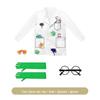 Mad Scientist Halloween Costume for Kids - White Lab Coat for Cosplay and Stage Performances