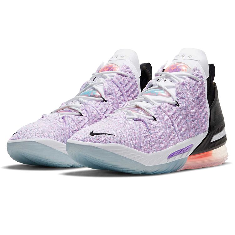 Nike LeBron 18 EP Graffiti Unisex Sneakers Multi-Color Black Chlorine-Blue CQ9284-900