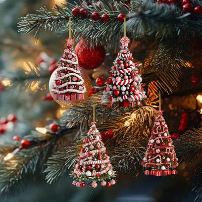 Weihnachten Candy Cane Anhänger Hängen Ornament Weihnachten Baum Party Dekorationen