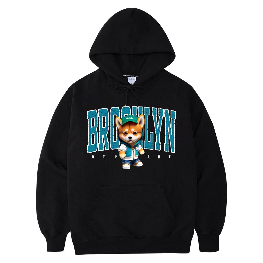 One Hundred Percent Ohp X Harmonia Brooklyn Shiba Inu Basic Heavy Hoodie