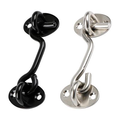 Stainless Steel Cabin Hook Eye Shed Gate Door Latch Silent Holder Window Cabin Hook Lock And Eye Latch Lock Shed Gate