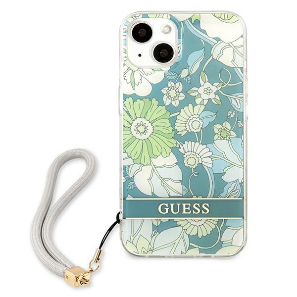 Guess Guhcp13Mhflsn Iphone 13 / 14 / 15 6.1 Zielony/Green Hardcase Flower Strap
