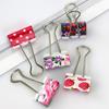 5pcs Cute Cartoon Kawaii Heart Dot Metal Clip Creative Strawberry Clips for Kids School Supplies