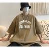 Men T-Shirts Letter Graphic Print Fashion Brand Tees for Men Oversize Tshirts Men Clothing Casual Tee Man Summer Korean Retro