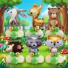 Jungle Animal Balloon Set Rabbit Deer Hedgehog Raccoon Fox Bear Aluminum Film Suitable for Party Decoration