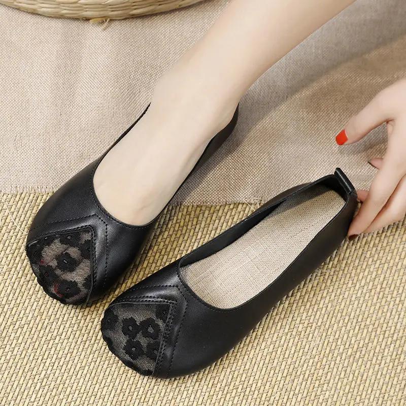 Fashion Round Toe Ladies Footwear with Bow Slip-on Women's Flat Shoes Offer Stylish Chic and Elegant Summer 2025 Cheap Clearance Social