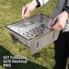 Folding IGT Barbecue Grill Stainless Steel Portable BBQ Rack  Picnic Activities