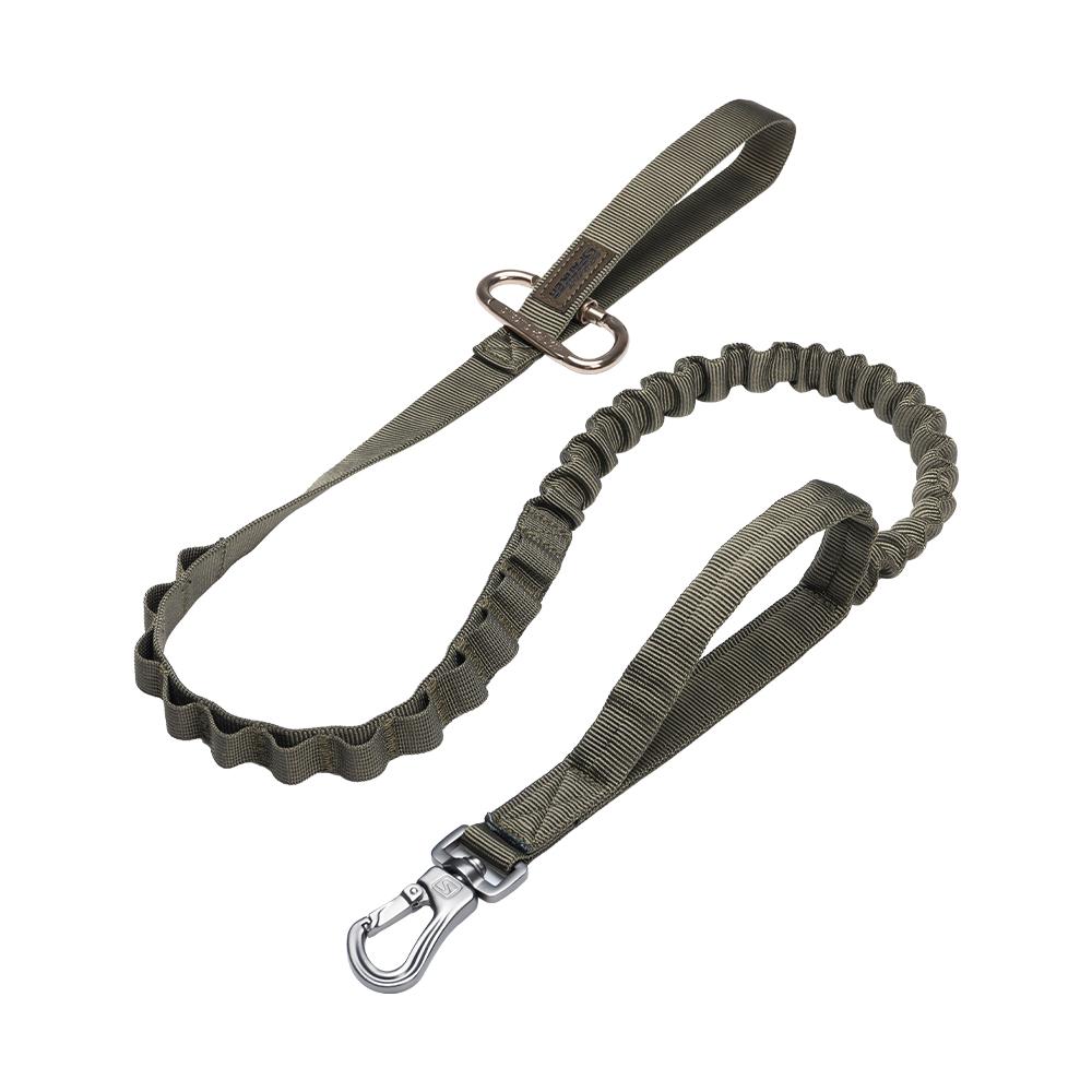 Taktische Hundeleine Strapazierfähige Bungee-Leine Haustier Nylon Lauf-Trainingsleine für mittelgroße und große Hunde Deutscher Schäferhund