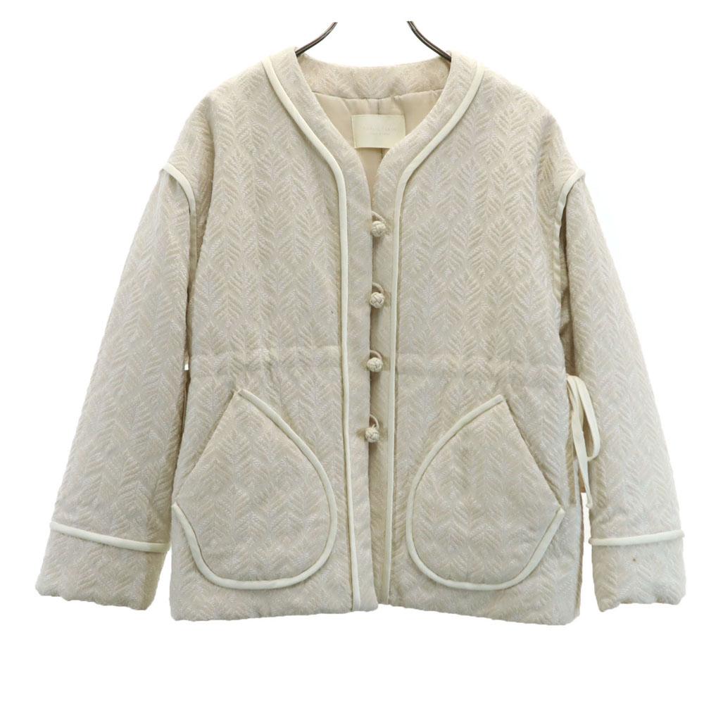 PUBLIC TOKYO made in Japan Leaf Pattern No color Batting jacket FREE Women Used