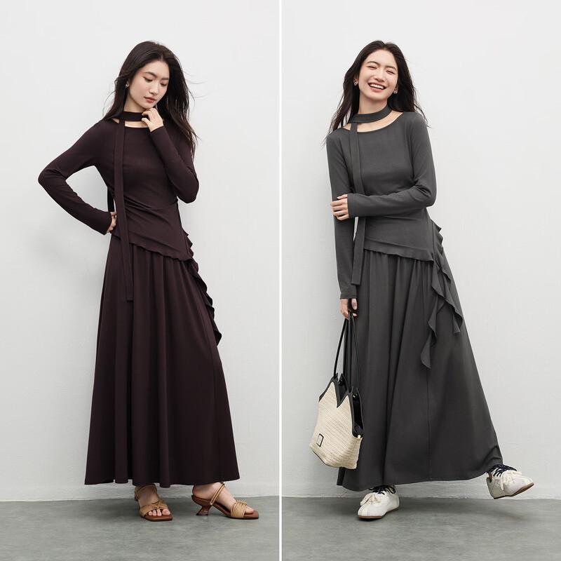 Elegant Pleated Top & A-line Skirt Set