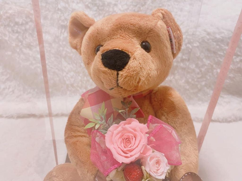 [USED] TEDDY BEAR MUSEUM Teddy Bear Museum with Ceramic Bouquet