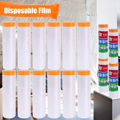 10M/Roll Self-adhesive Cabinet Dust Cover Dust-proof Disposable Furniture Protective Film Traceless Waterproof