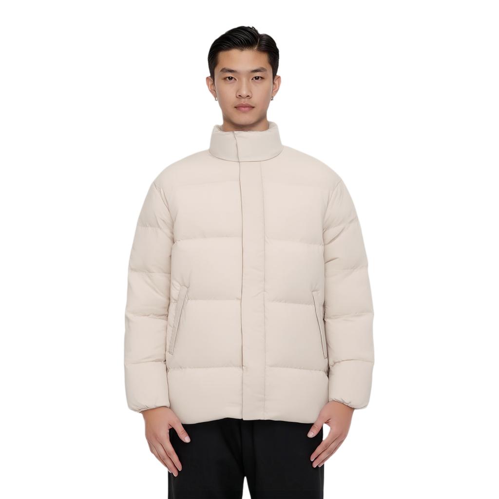 Li Ning 1990 Commute Collection Down Jacket Men's Dawn Gray AYMT185-1