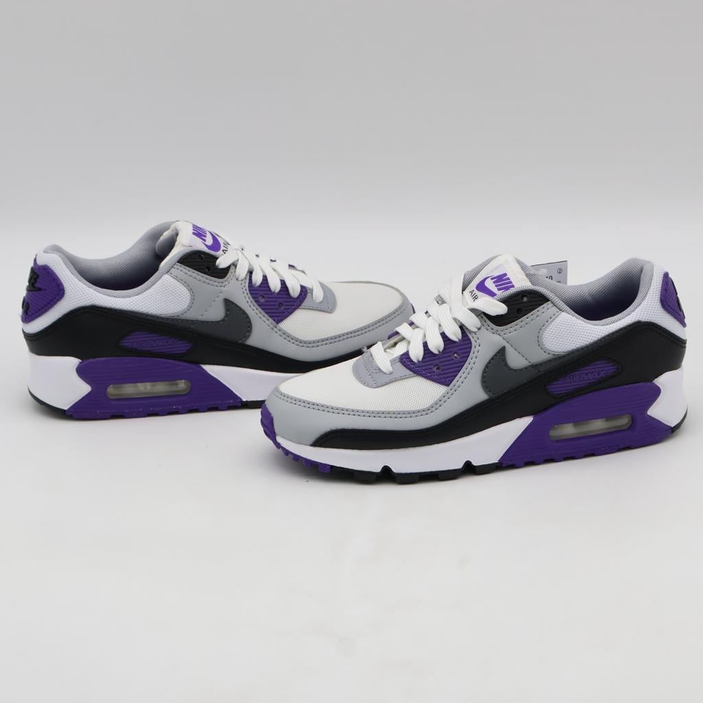 DH8010-110 Nike Air Max 90 White Black Wolf Grey Iron Grey (Women's)
