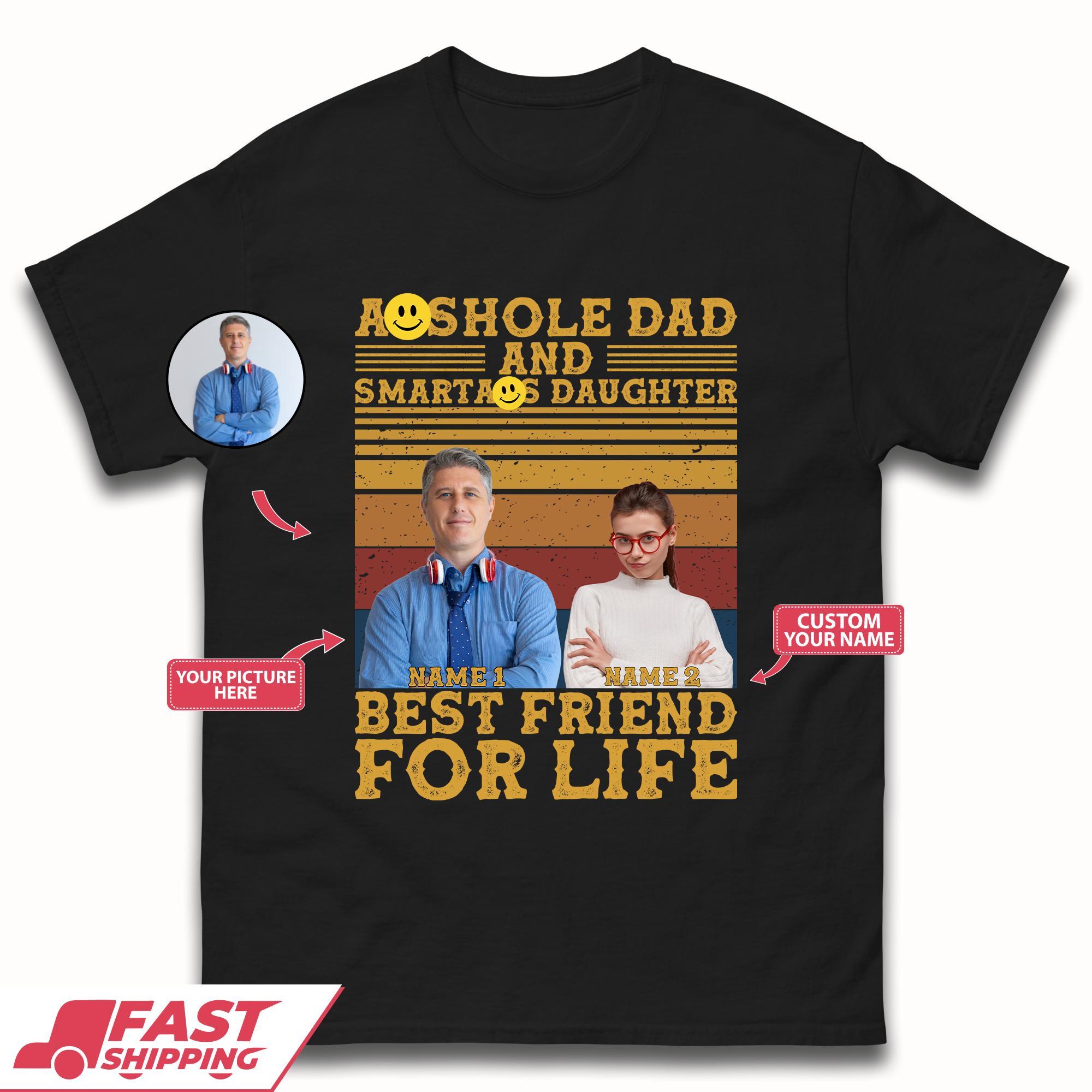 Asshole Dad And Smartass Daughter Mens T-Shirt S
