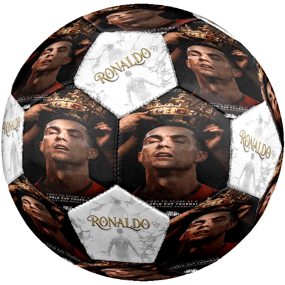 Ronaldo's Iconic Number Seven Size 5 Football Machine-Stitched Indoor/Outdoor Training and Matches Unique Gift for Soccer Lovers