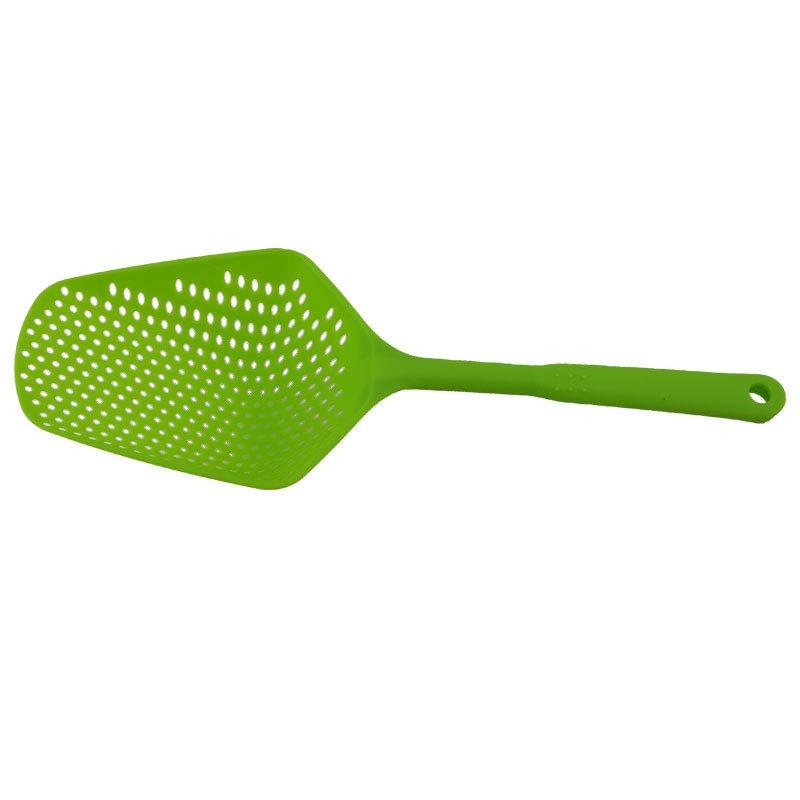 Large Perforated PP Plastic Ice Shovel & Drainer Spoon - Water & Oil Separator Kitchen Tool