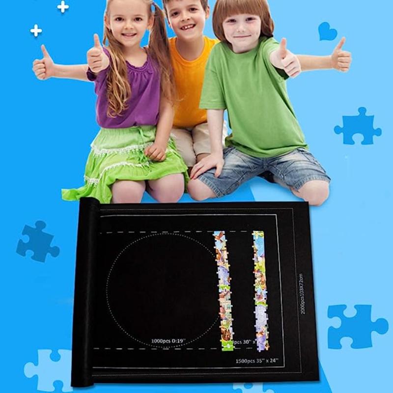 Jigsaw Game Mat Roll Up - 2000 1500 Pieces Saver Large Puzzles Board For Adults Kids, Easy Game Storage Game Saver