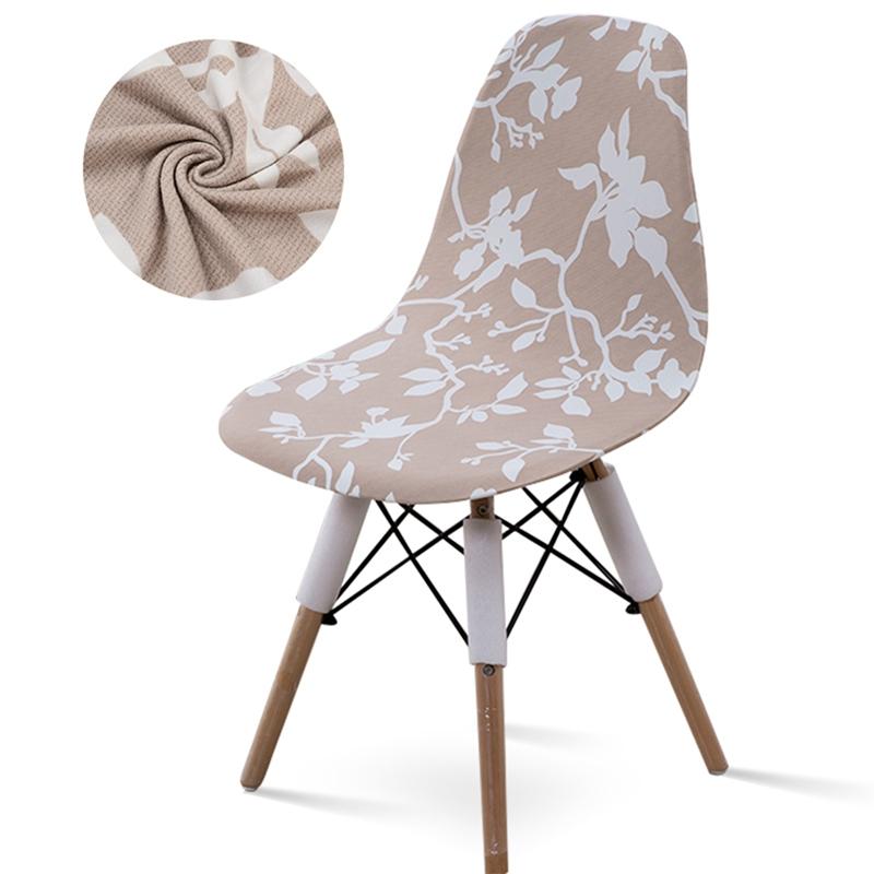 Esszimmerstuhlbezüge Elastische Schalenstuhl-Überzüge Waschbare Sitzbezüge mit Blumendruck für Hochzeit Küche Zuhause Housse Chaise