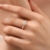 Small Sugar Cube Ring Women's Light Luxury Niche Design Open Ring