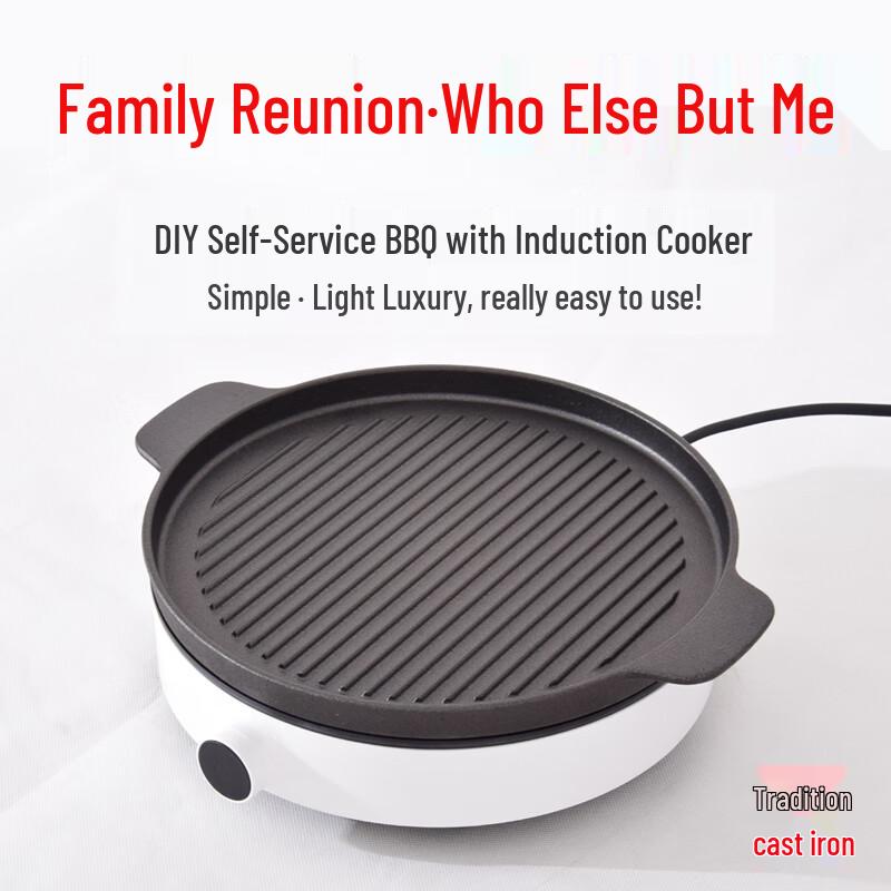Cast Iron Induction Grill Pan
