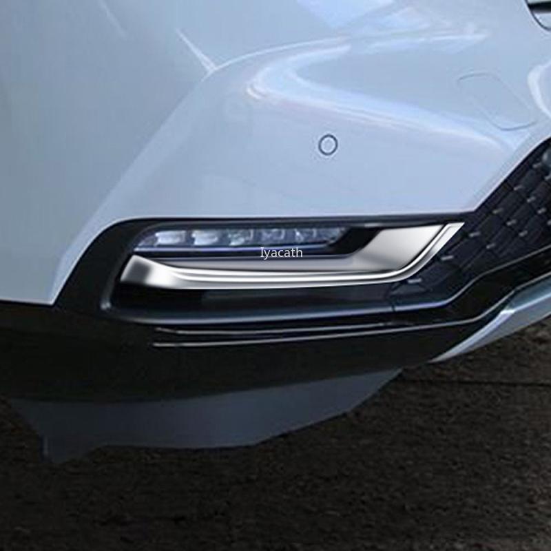 For Honda Vezel HR-V E:HEV    ABS Black  Front Fog Light Foglight Lamp Cover Trim Bumper Decoration Car Styling