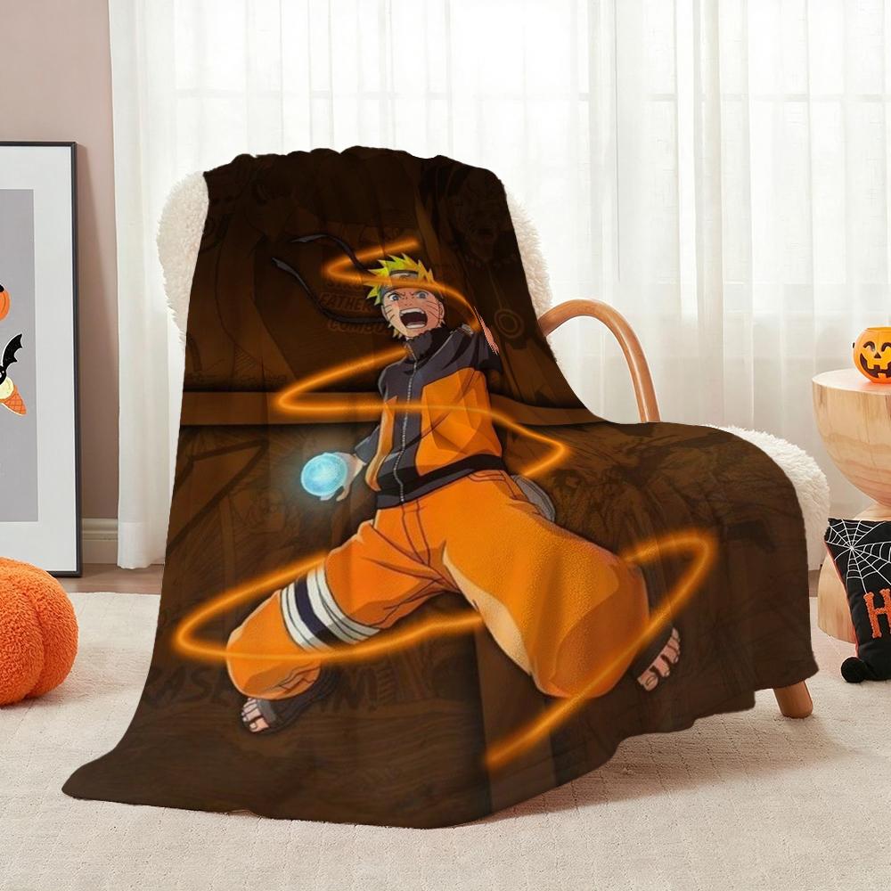 Naruto Unleashes Rasengan Theme Cute Flannel Blanket Skinfriendly Warm Fleece Blanket For Living Room Sofa Nap Home Decor Gift For Friends