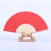 Handheld Fan Blank Folding Fan DIY Wedding Decoration Bamboo Hand Held Fan Craft