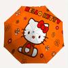 Hello Kitty,Autumn Automatic Folding Umbrella-Simple 8-Rib Design, Bright Cartoon Pattern, Durable Iron Frame, Suitable For Travel, Outdoor,
