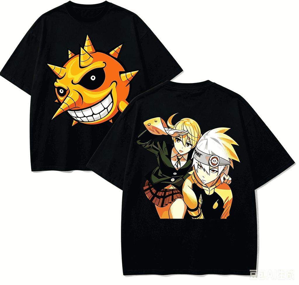 Soul Eater Anime Lover TShirt Harajuku Cotton NewModel High Street Retro Fashion Oversized Unisex Hot Product Soft Breathable