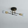 Nordic Wrought Iron Ceiling Light, Double Headed Bedroom Light, Hallway Light, Modern Study Entrance LED Ceiling Light